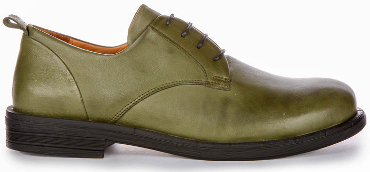 Callie In Olive Green Oxfords