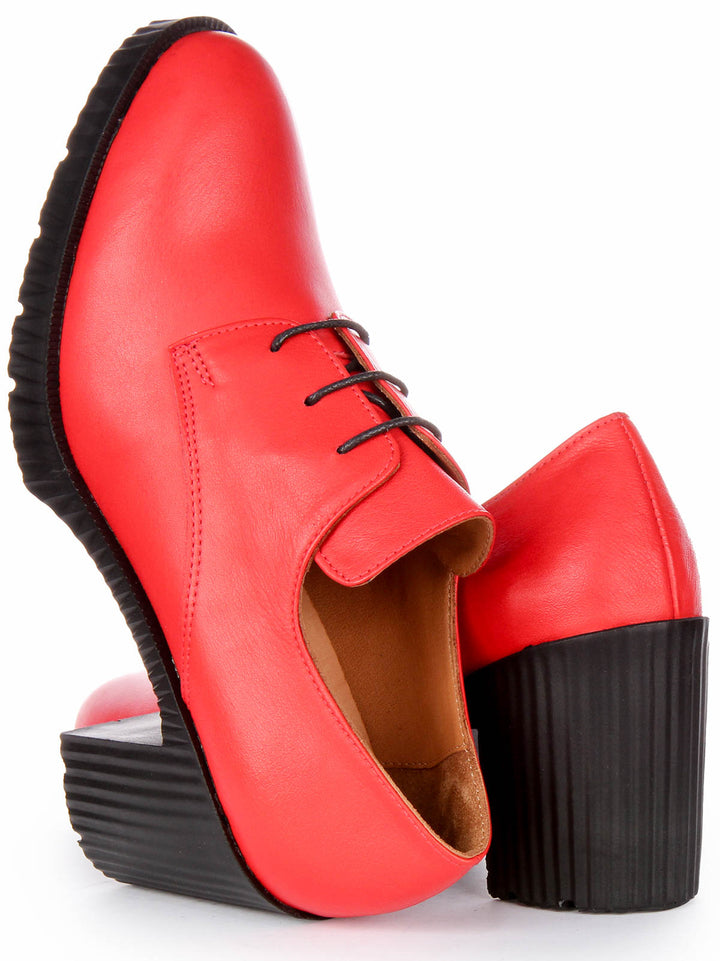 Eden Heel Shoes In Red