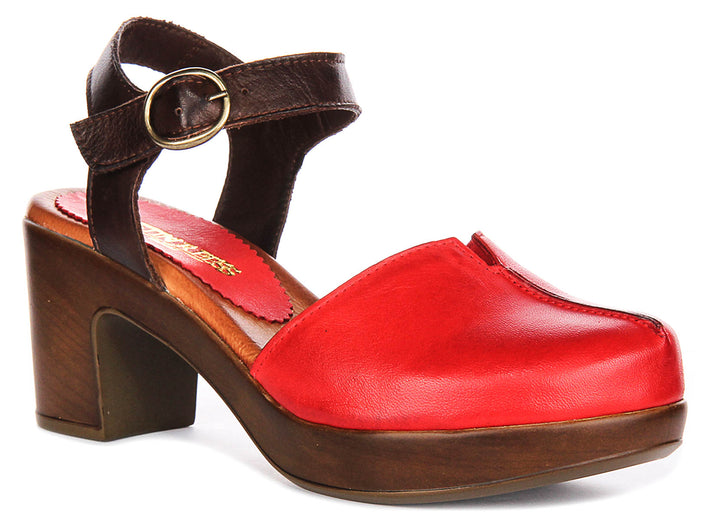 Sierra Wedge Sandal In Red