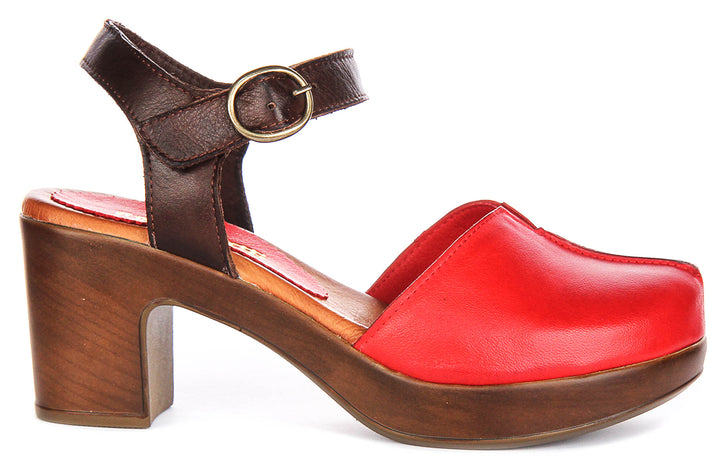 Sierra Wedge Sandal In Red