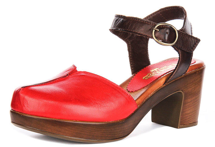 Sierra Wedge Sandal In Red
