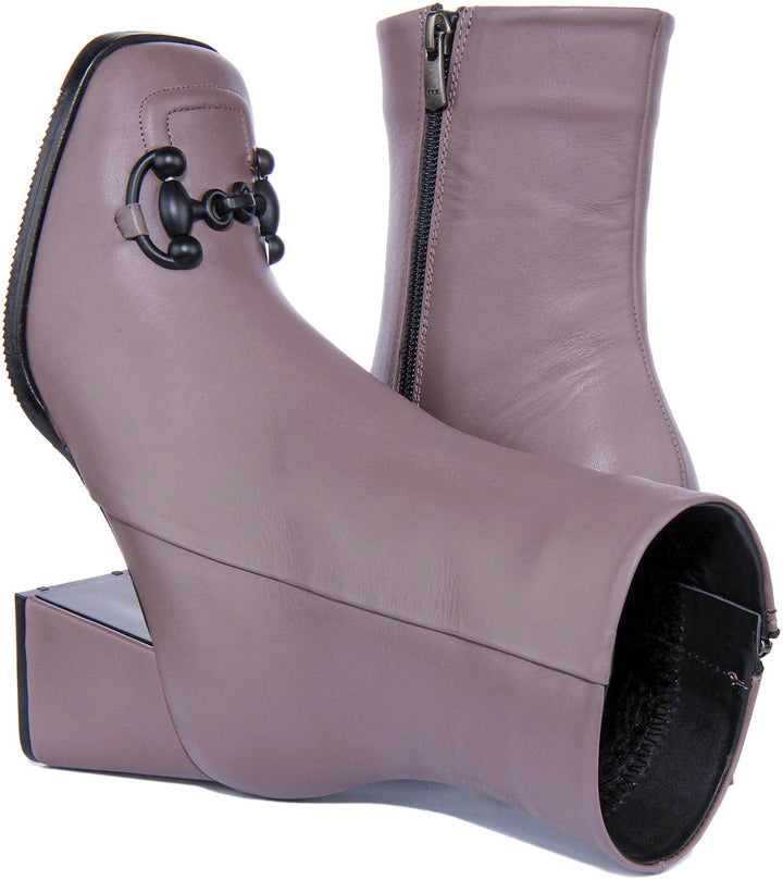 Bella Ankle Boots In Stone
