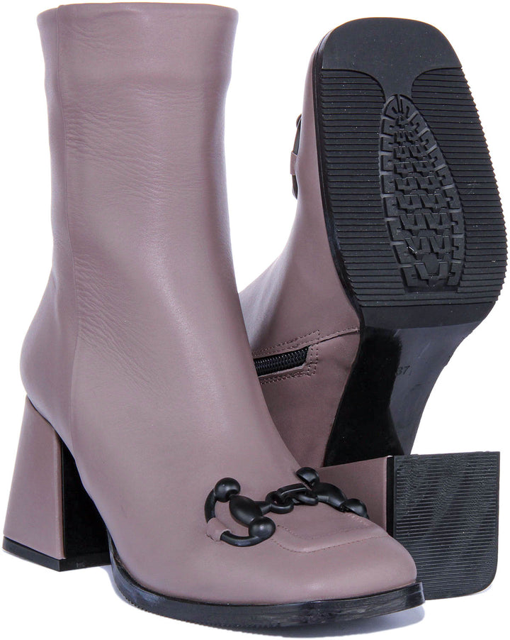Bella Ankle Boots In Stone