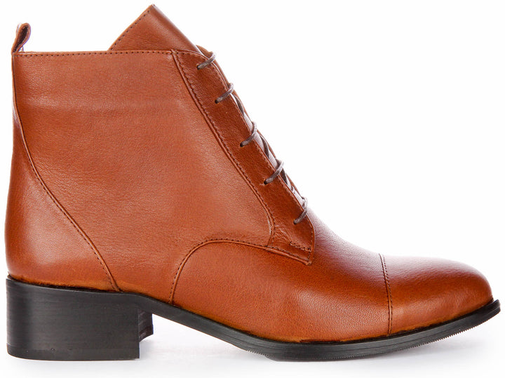 Alice Ankle Boots In Tan