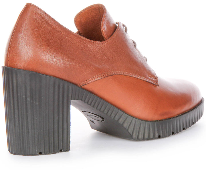 Eden Heel Shoes In Tan