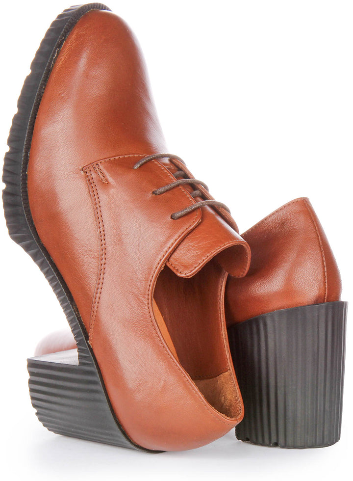Eden Heel Shoes In Tan