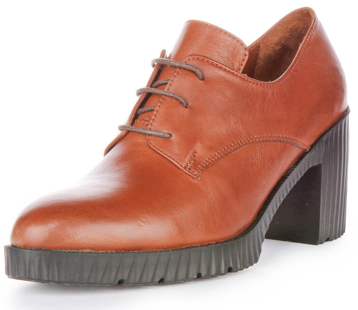 Eden Heel Shoes In Tan