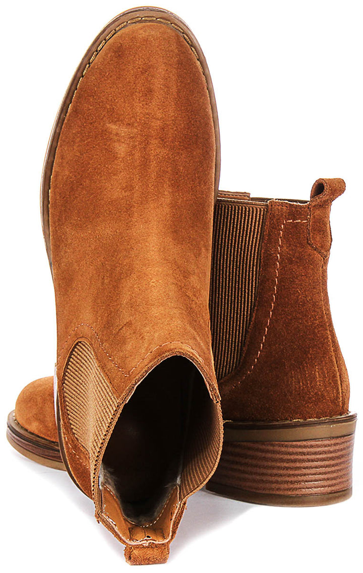 Evelyn Chelsea Boots In Tan