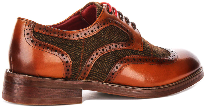 Arlo Brogue In Tan Leather