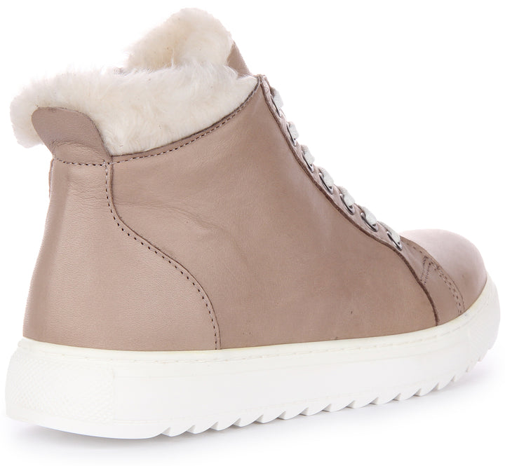 Leona Trainers In Taupe