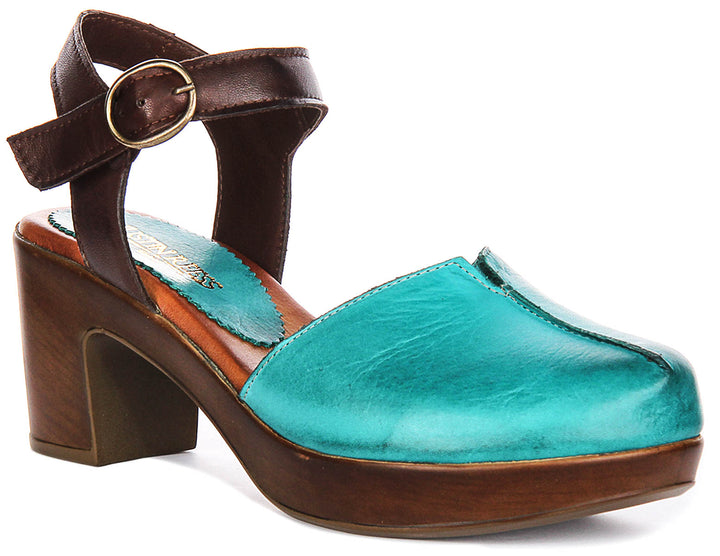 Sierra Wedge Sandal In Teal