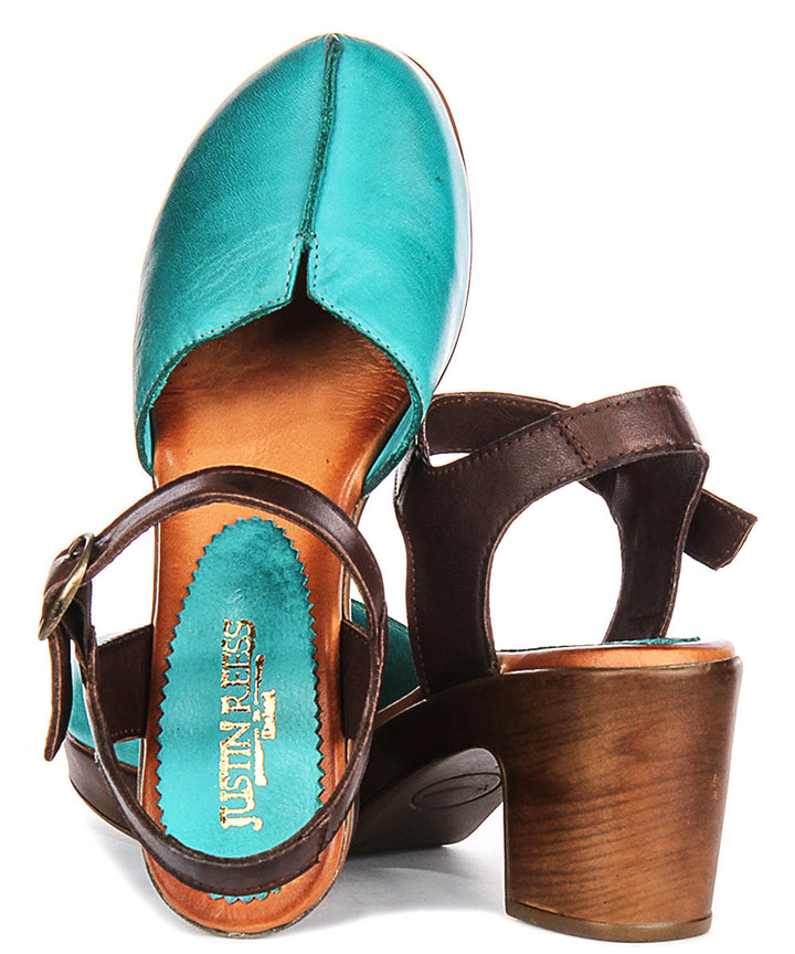 Sierra Wedge Sandal In Teal