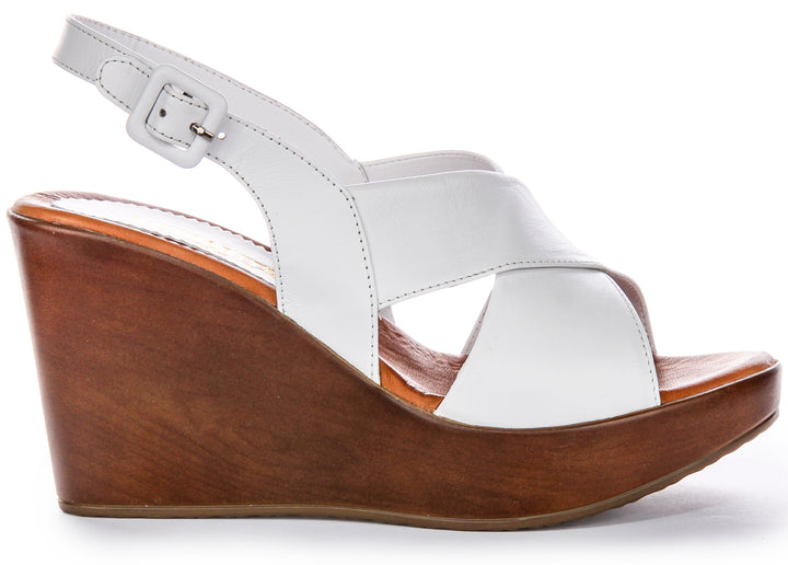 River Wedges In White