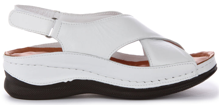 Yuna Soft Footbed Sandals In White