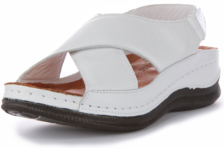 Yuna Soft Footbed Sandals In White