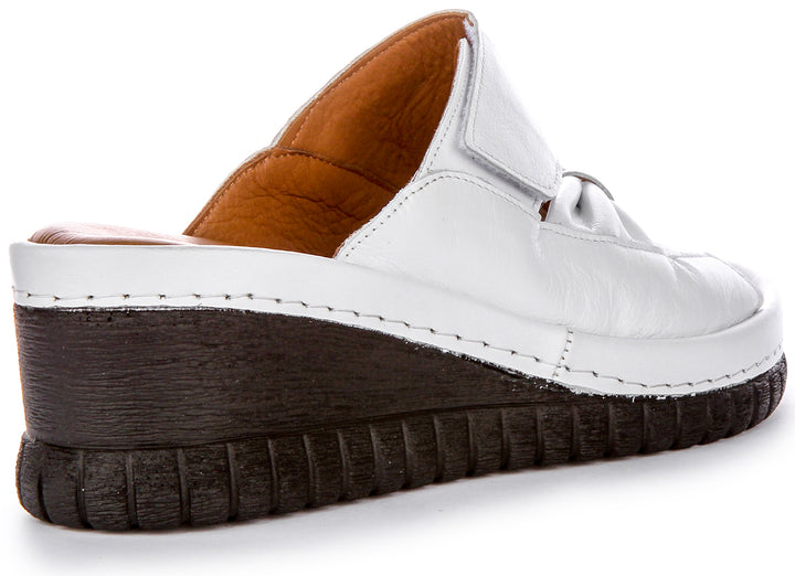 Sloane Soft Footbed Wedge Sandals In White