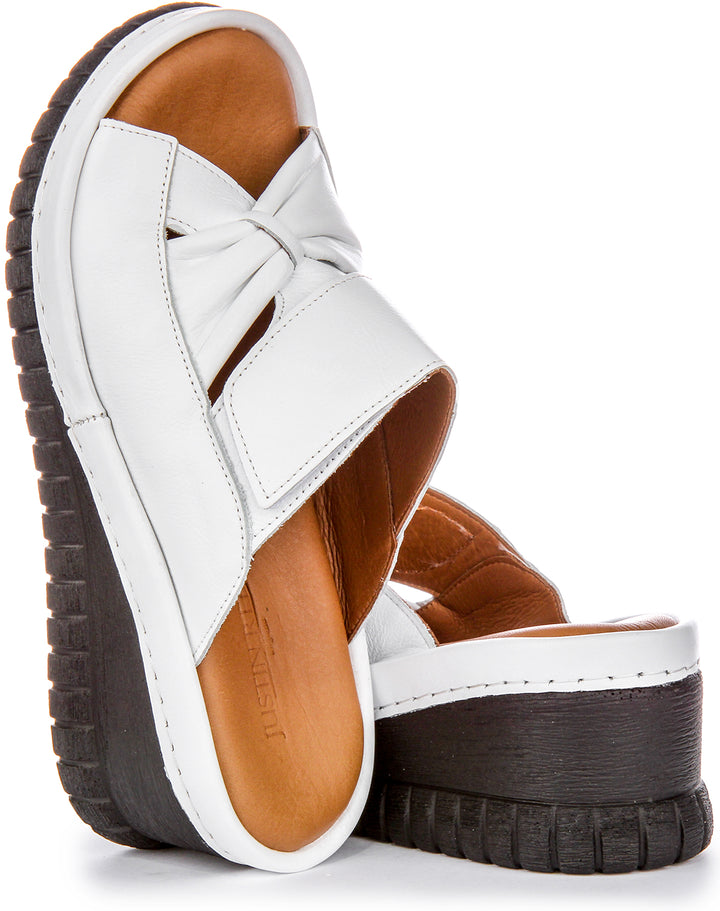 Sloane Soft Footbed Wedge Sandals In White
