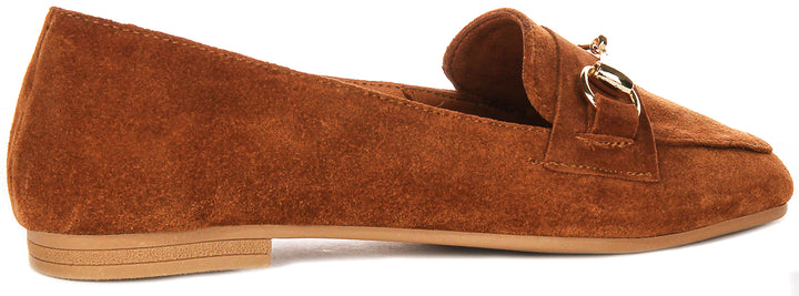 Romy Loafer In Wisky Suede