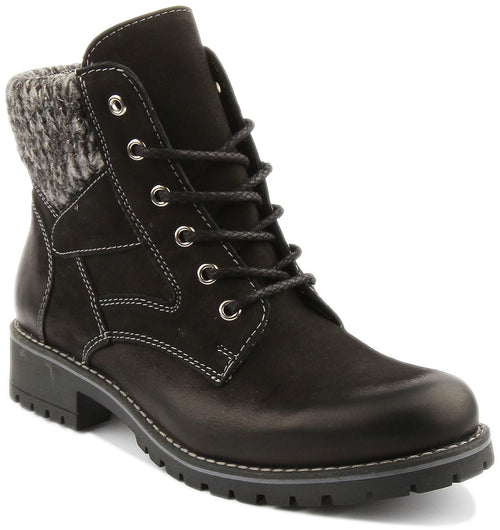 Sophia Warm Hiker Boot In Black
