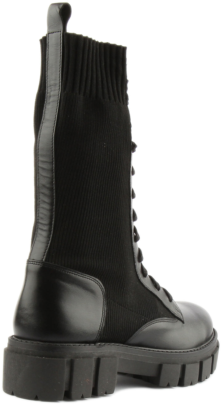 Justinreess England Ankle Boots Astera Lace up Ankle Boots In Black