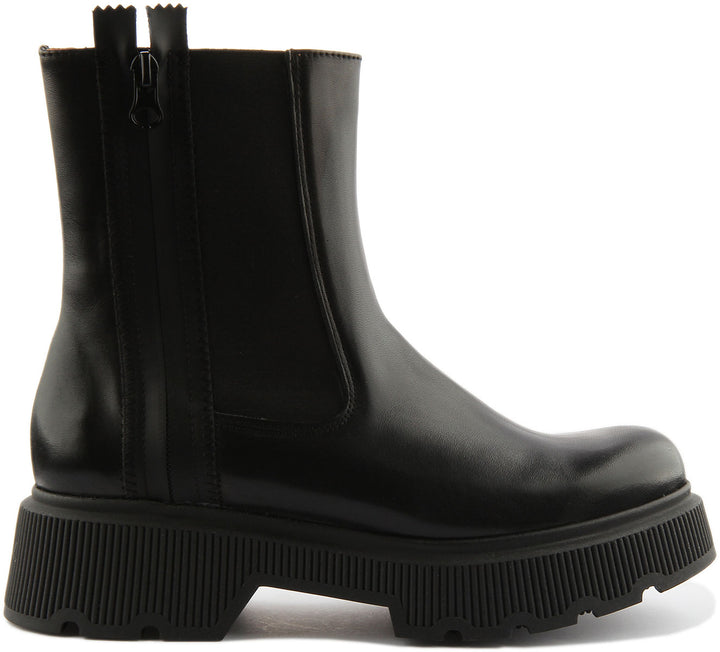 Justinreess England Shoes Mae Chunky Chelsea Boot In Black