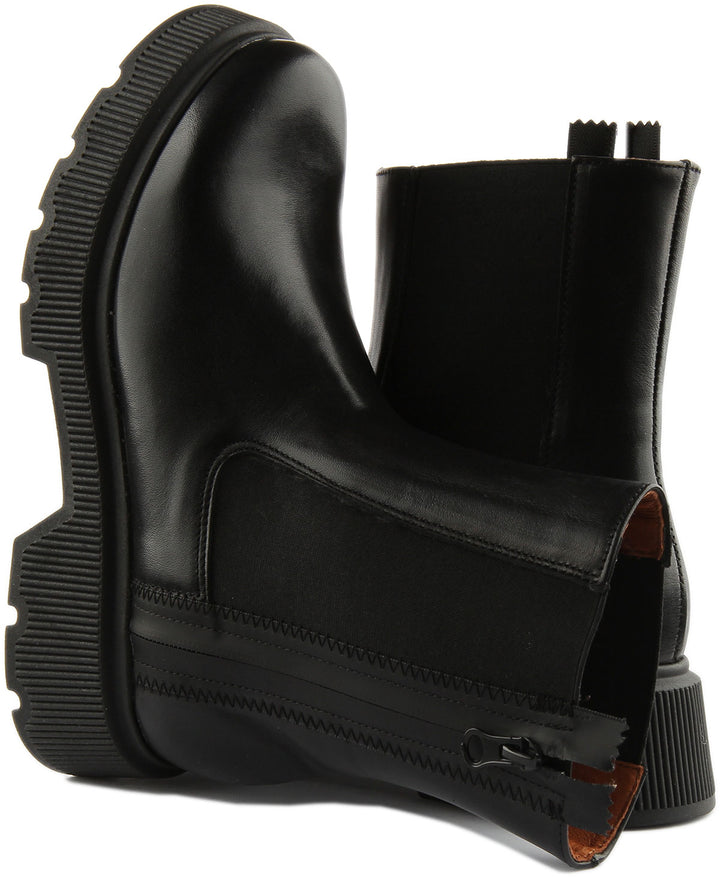 Justinreess England Shoes Mae Chunky Chelsea Boot In Black