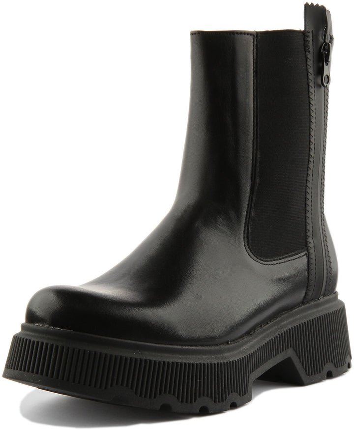 Justinreess England Shoes Mae Chunky Chelsea Boot In Black