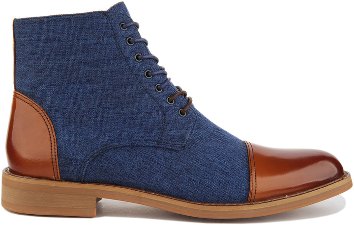 JUSTINREESS ENGLAND Ankle Boots Adam Ankle Boots In Brown Blue