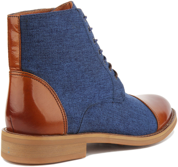 JUSTINREESS ENGLAND Ankle Boots Adam Ankle Boots In Brown Blue
