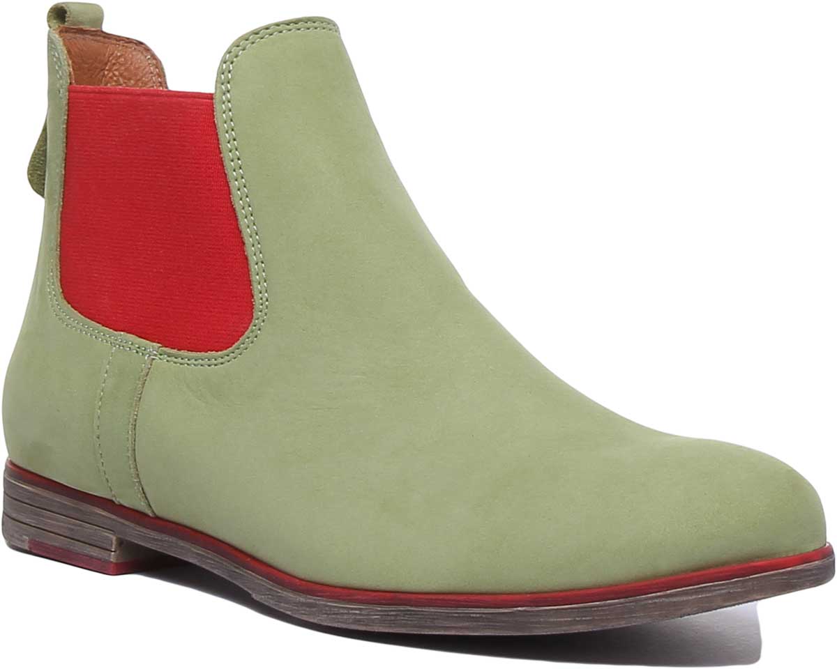 Mens green hotsell suede chelsea boots