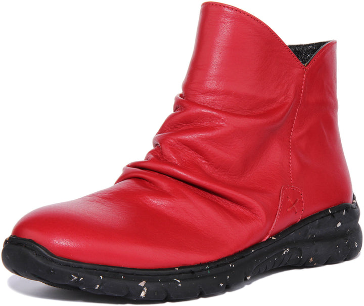 Justinreess England Ankle Boots Mia Soft ankle Boots In Red
