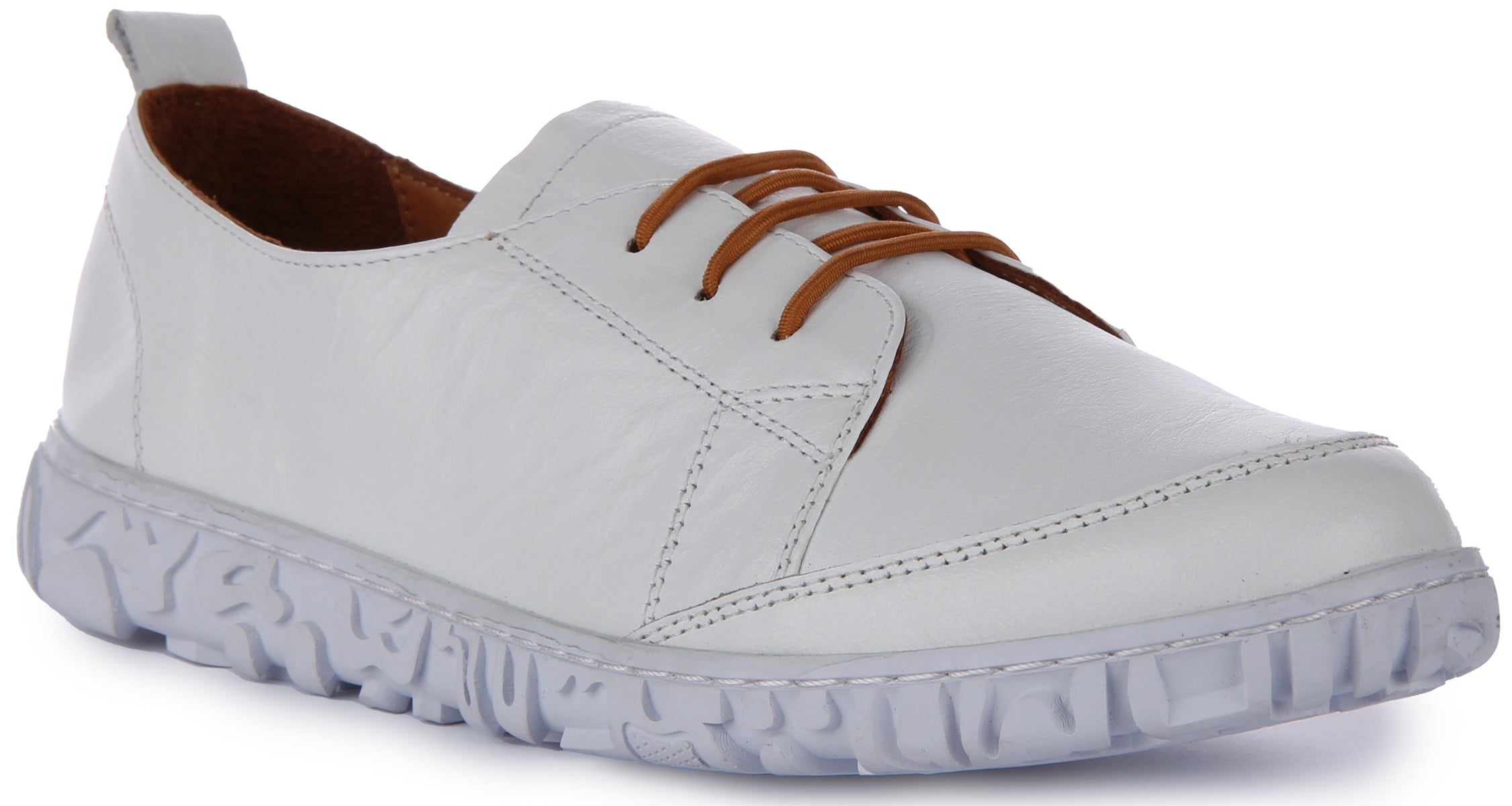 Womens white leather 'shoes Clearance