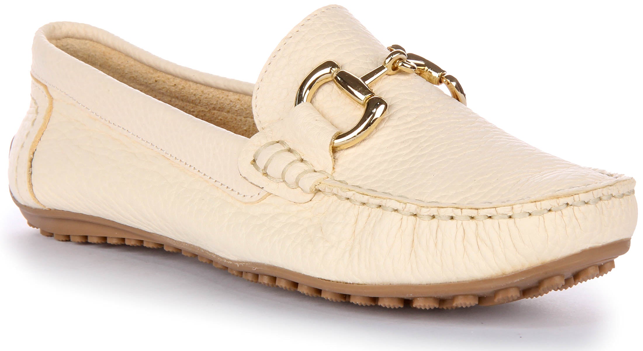 JUSTINREESS ENGLAND Camilla In Beige | Soft Leather Loafer – Justin Reess
