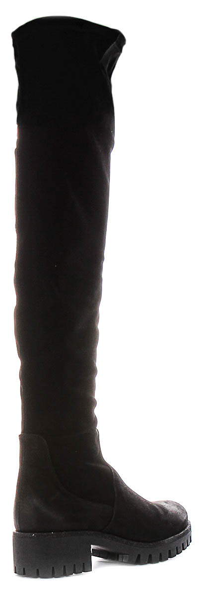 Bella Knee High Boot In Black