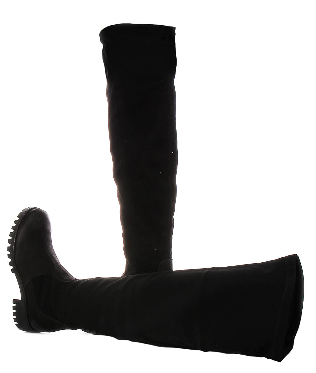 Bella Knee High Boot In Black