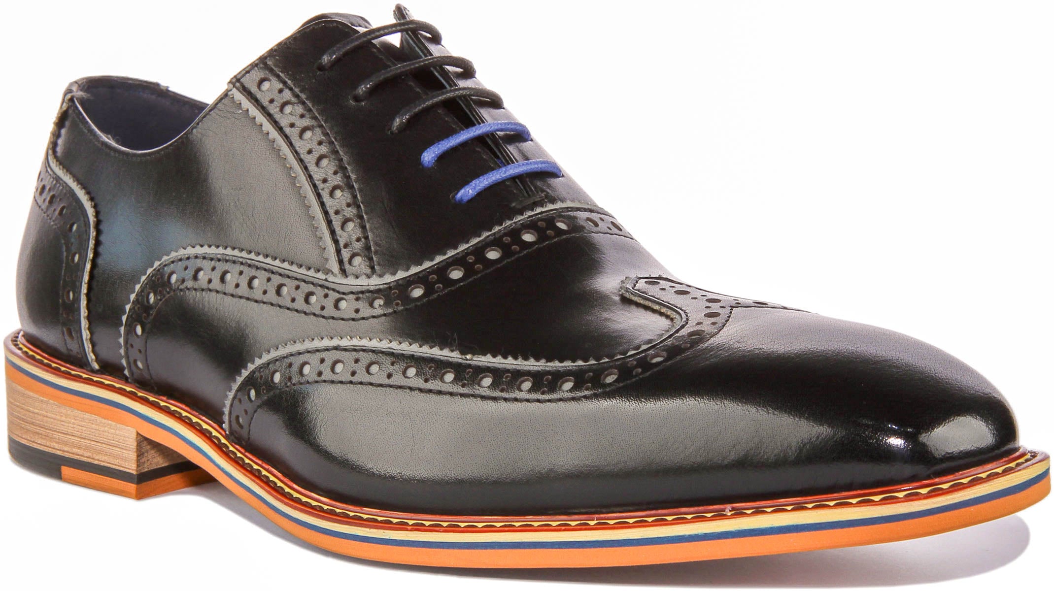 JUSTINREESS ENGLAND Corey In Black | Mens Lace up Oxford Shoes – Justin ...