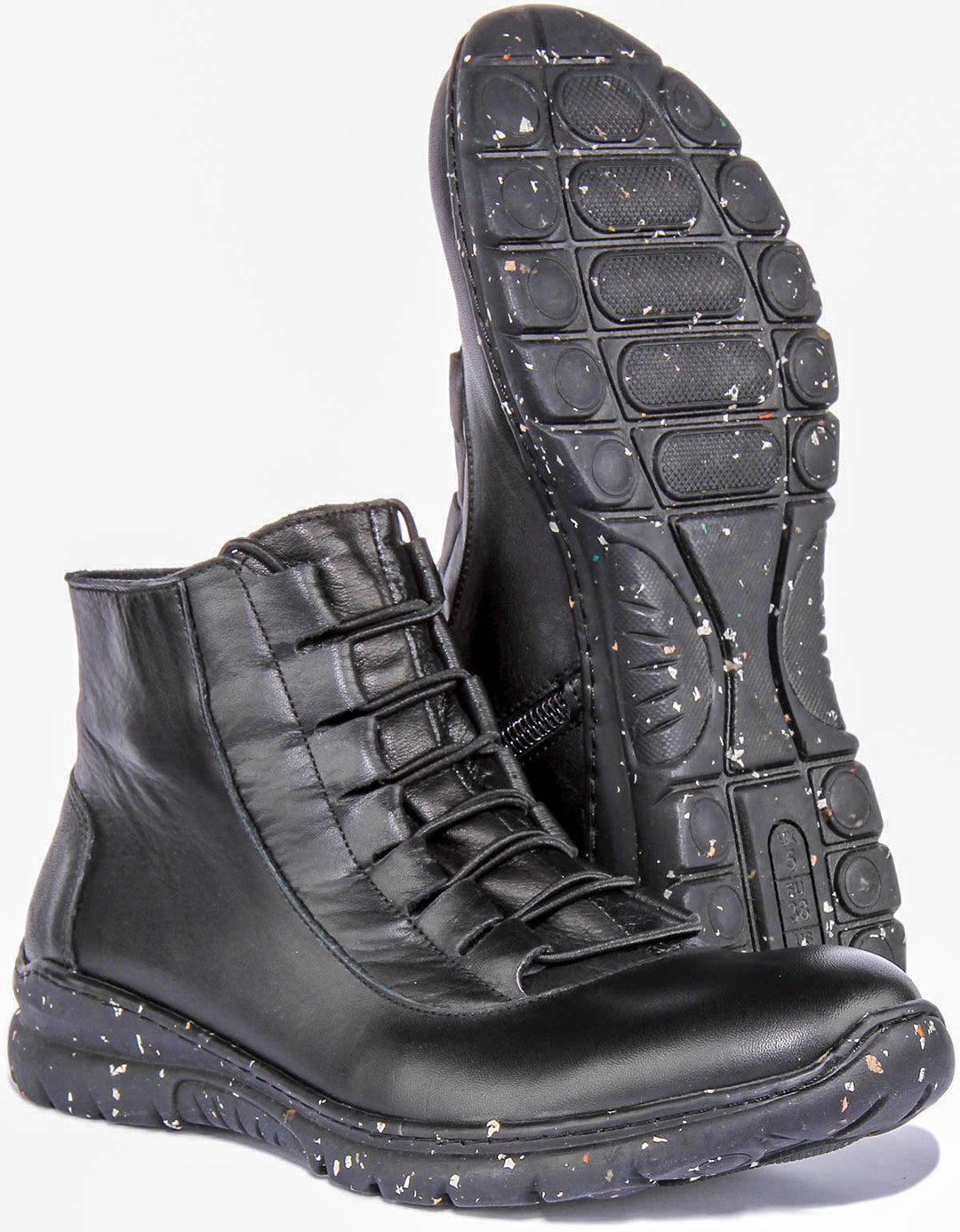 Natasha Soft ankle Boots In Black