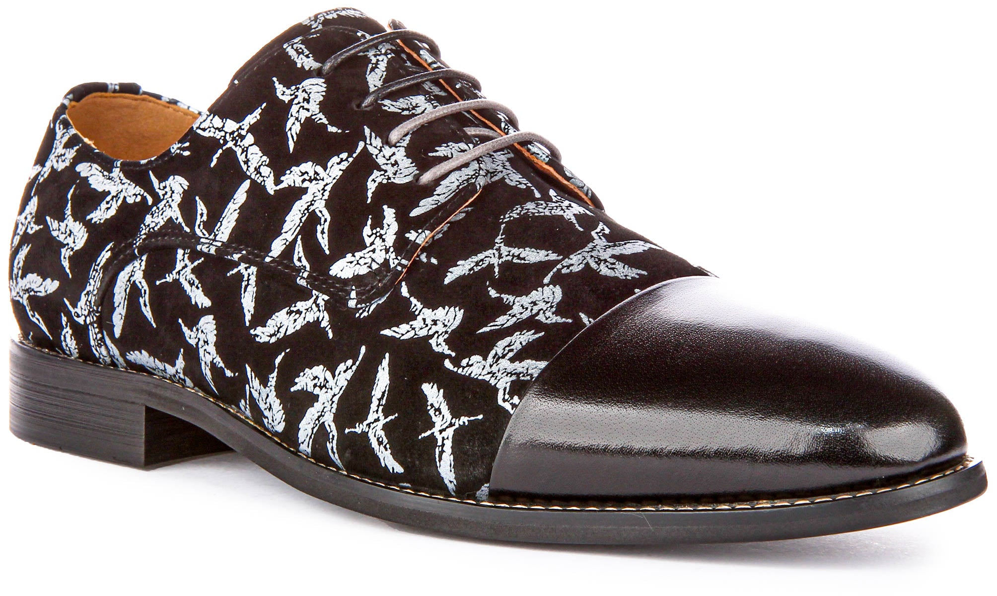Silas In Black For Men | Leather Oxford Toe Shoes – Justin Reess