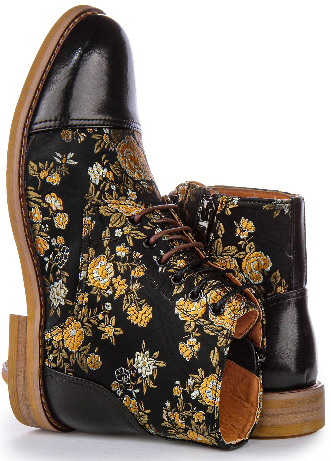 Adam Floral W Ankle Boots In Black