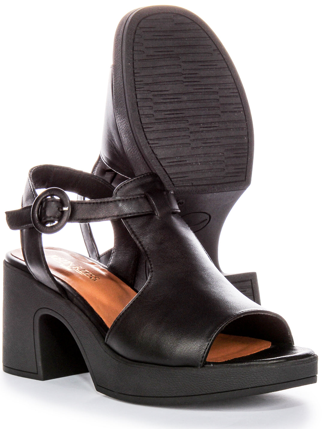 Yuka Heel Sandals In Black