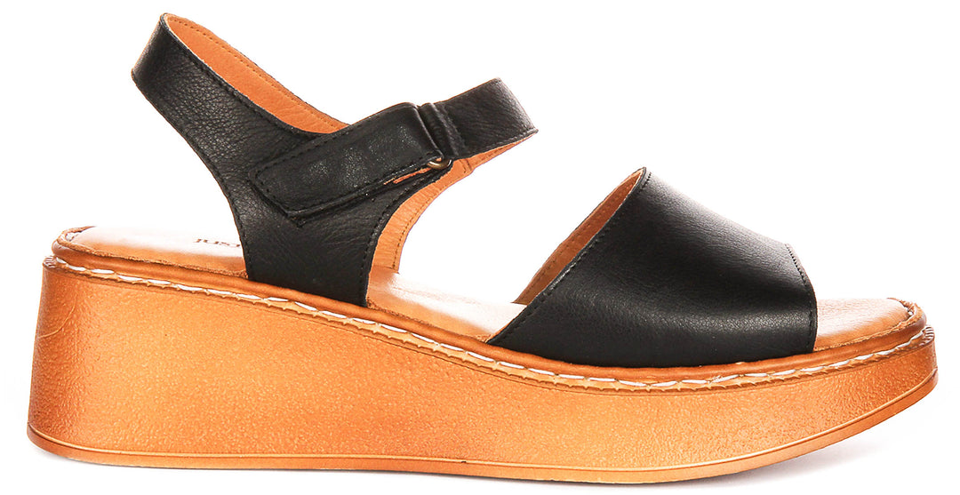 Petal Sandals In Black