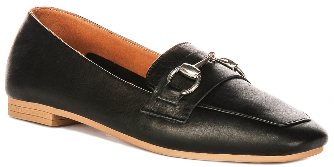 Romy Loafers in Black Leather