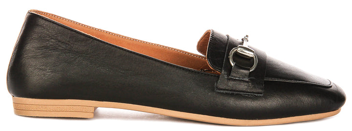 Romy Loafers in Black Leather
