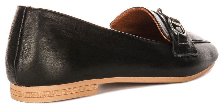 Romy Loafers in Black Leather