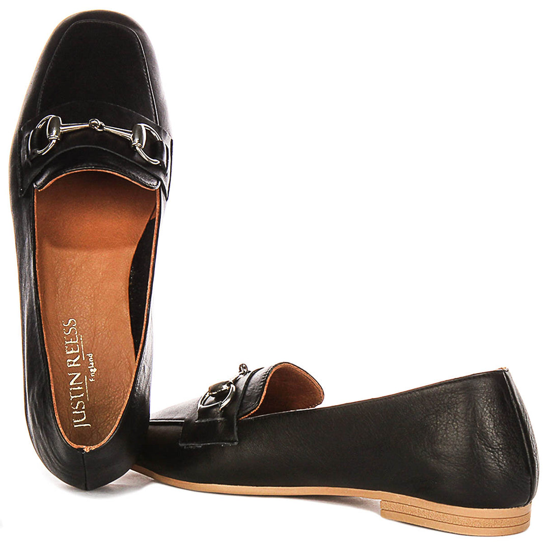 Romy Loafers in Black Leather