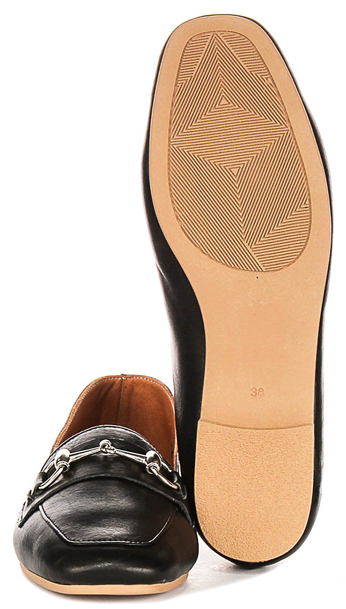Romy Loafers in Black Leather