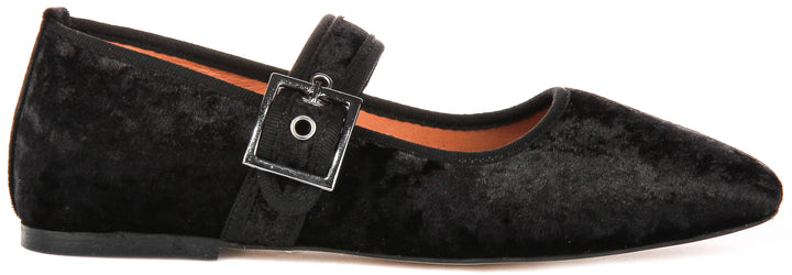 Kiera 2 Mary Jane In Black Velvet