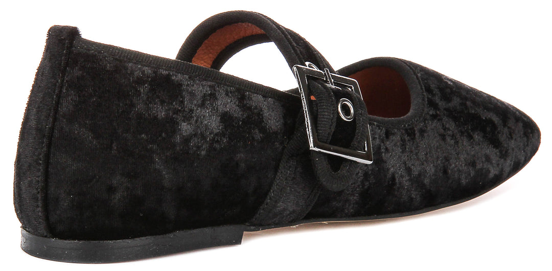 Kiera 2 Mary Jane In Black Velvet