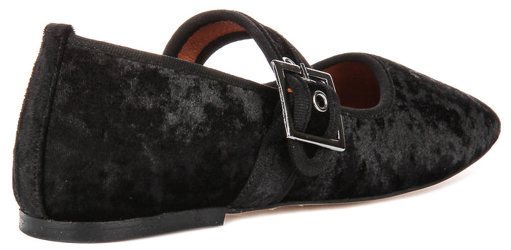 Kiera 2 Mary Jane In Black Velvet