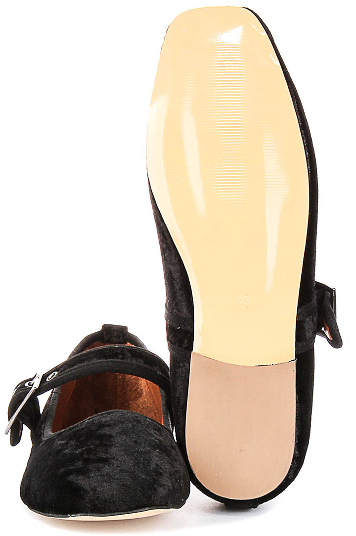 Kiera 2 Mary Jane In Black Velvet